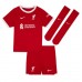 Liverpool Luis Diaz #7 Hjemmebanesæt Børn 2023-24 Kort ærmer (+ korte bukser)